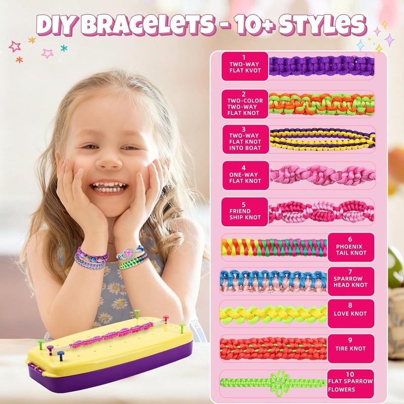 VIDIBESTY Stretchy Bracelet Making Kit for Girls 6-12, Elastic String DIY Arts & Crafts Bulk Toy Set, Friendship Jewelry Maker Tool, Popular Christmas Birthday Gifts for Kids Ages 7 8 9 10 11(112PCS) - Image 3
